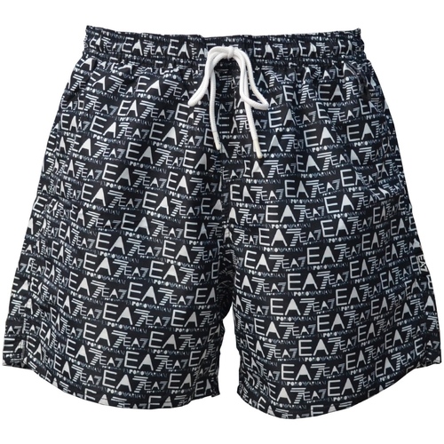 Textil Homem Cuoio e shorts de banho Emporio Armani EA7 902000-3R748 Preto