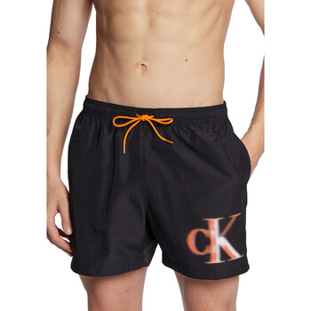 Textil Homem Shadow Project zipped details knee-length shorts Nero Calvin Klein Jeans KM0KM00800 Preto