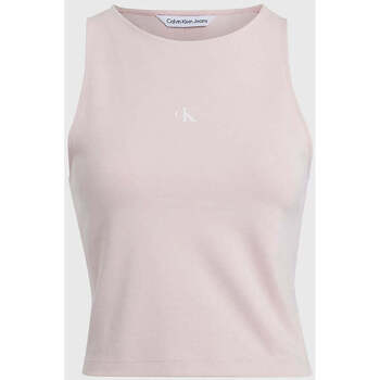 Textil Mulher T-shirts e Pólos Calvin Klein Jeans J20J223107-TF6-9-31 Rosa