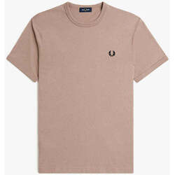 Textil Homem T-shirts e Pólos Fred Perry M3519-V05-9-1 Rosa