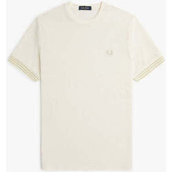 Textil Homem T-shirts e Pólos Fred Perry M7707-560-1-1 Branco