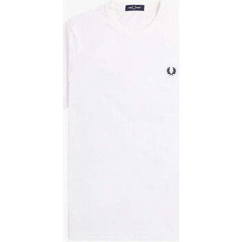 Textil Homem T-shirts e Pólos Fred Perry M7784-100-1-1 Branco