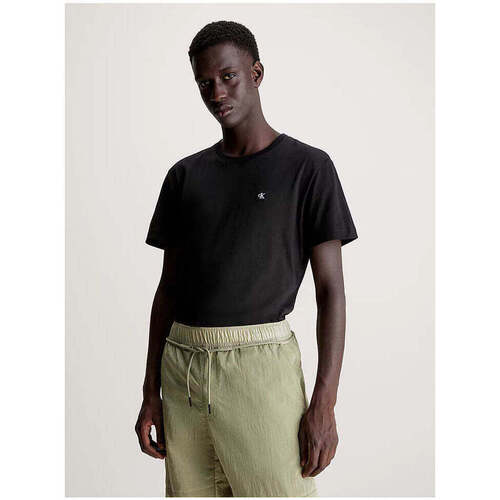 Textil Homem T-shirts e Pólos Calvin Klein Jeans J30J325268-BEH-2-1 Preto
