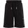 Textil Rapaz Shorts / Bermudas Calvin Klein Cotton Blend Crew Фуфайка  Preto