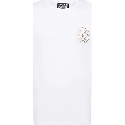 Textil Homem Weekday Blå afslappet t-shirt Versace Jeans Couture 76GAHT02-CJ00T Branco