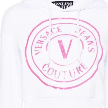 Textil Mulher Sweats Versace tapered Jeans Couture 76HAIG05-CF01G Branco