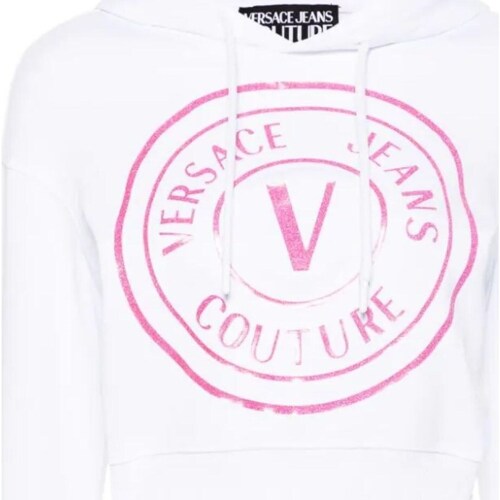 Textil Mulher Sweats Versace matte JEANS Couture 76HAIG05-CF01G Branco