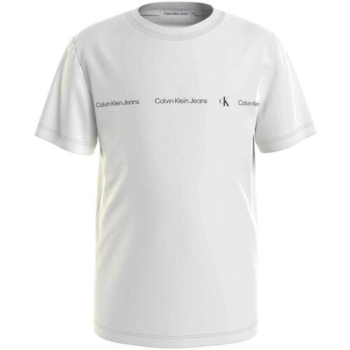 Textil Rapaz T-Shirt mangas curtas Calvin Klein l32s  Branco