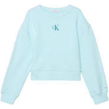 Textil Rapariga Sweats Calvin Klein l32s  Azul