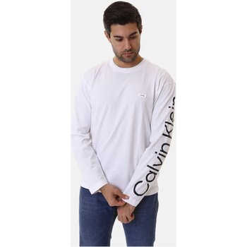 Textil Homem Calvin Klein Schwarzer Badeanzug mit Logo und Zierausschnitten CALVIN KLEIN 511 K10K112770 Branco