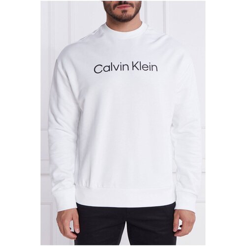 Textil Homem Sweats Calvin Klein linear JEANS K10K112772 Branco