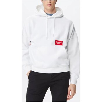 Textil Homem Sweats Calvin Klein T-shirt Stacked Logo J30J322527 Branco