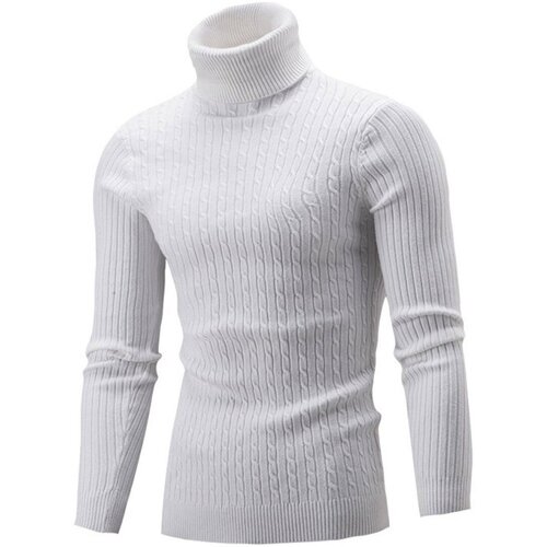 Textil Homem camisolas Delie XZ302B-1-M012P15 Branco