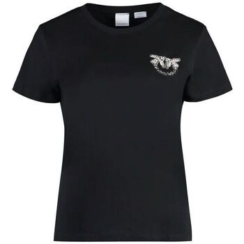 Textil Mulher T-shirts e Pólos Pinko NAMBRONE 103320 A1R7-Z99 Preto