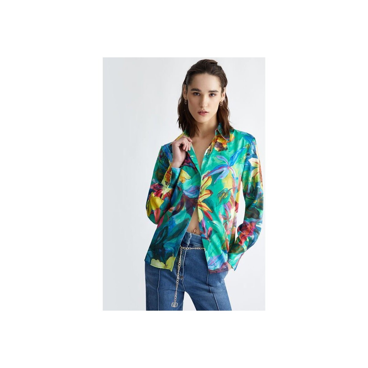 Textil Mulher camisas Liu Jo CA4406 TS017-N9098 multicolore