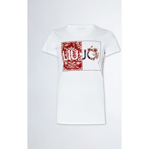 Textil Mulher T-shirts e Pólos Liu Jo MA4340 JS923-N9335 Branco