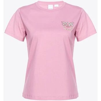 Textil Mulher T-shirts City e Pólos Pinko NAMBRONE 103320 A1R7-N98 Rosa