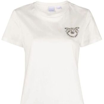 Textil Mulher T-shirts e Pólos Pinko NAMBRONE 103320 A1R7-Z15 Branco