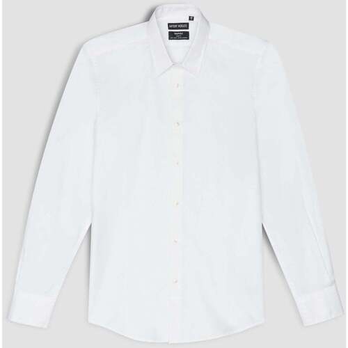 Textil Homem Camisas mangas comprida Antony Morato MMSL00628-FA400078-1000-1-31 Branco