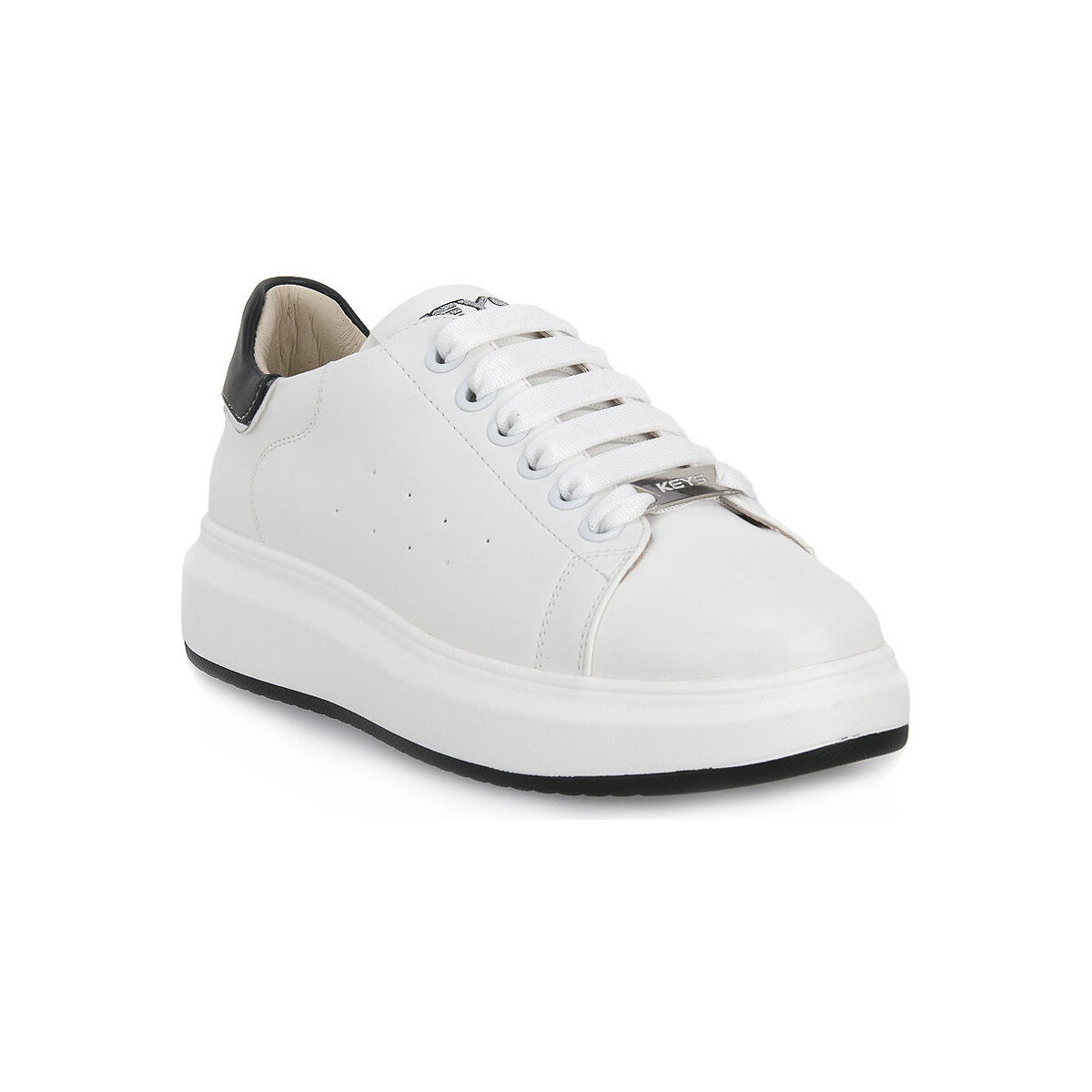 Sapatos Mulher Sapatilhas Keys WHITE BLK Branco