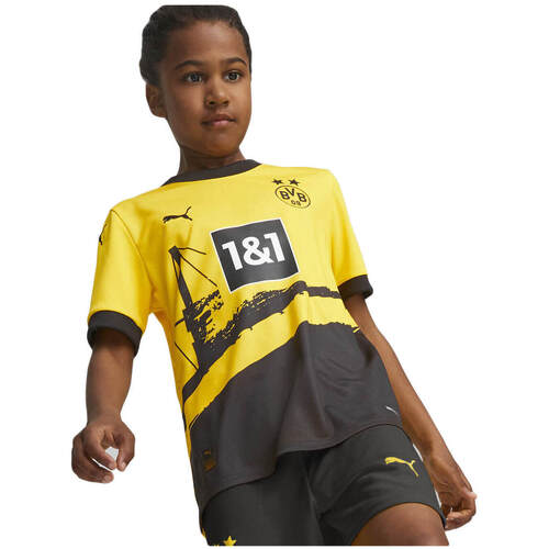 Textil Criança Camisas mangas curtas Puma B.DORTMUND 24 H JSY JR Multicolor