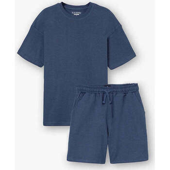 Textil Rapaz Sempre aos quadrados Tiffosi 10054276-750-3-25 Azul
