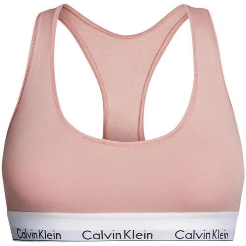 Textil Mulher calvin klein underwear string en coton blanc femme Calvin Klein Jeans  Rosa