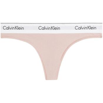 Shorts negros deportivos con banda con el logo de Calvin Klein Performance Mulher Fios dental Calvin Klein Jeans  Rosa