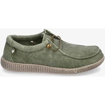 Sapatos Homem Mesas de centro Walk In Pitas WP150 WALLABY WASHED Verde