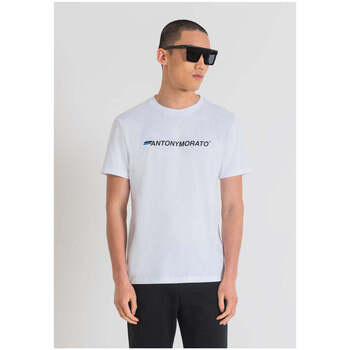 Peserico T-Shirt mit grafischem Print Weiß
