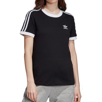 Textil Mulher T-Shirt mangas curtas logo adidas Originals ED7482 Preto