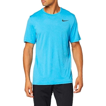 Textil Homem T-Shirt mangas curtas Nike 832835 Marinho
