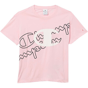 Textil Rapariga T-Shirt mangas curtas Champion 403809 Rosa