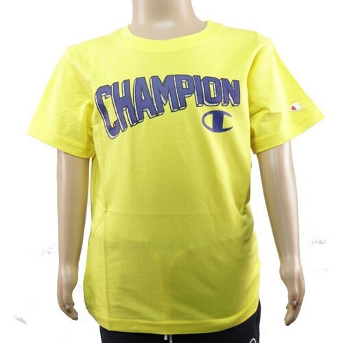 Textil Rapaz T-Shirt pointed curtas Champion 305209 Amarelo