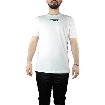 Textil sleeved T-Shirt mangas curtas Pyrex 40768 Branco