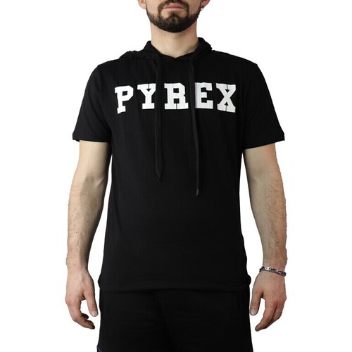Textil Homem T-Shirt mangas curtas Pyrex 40731 Preto