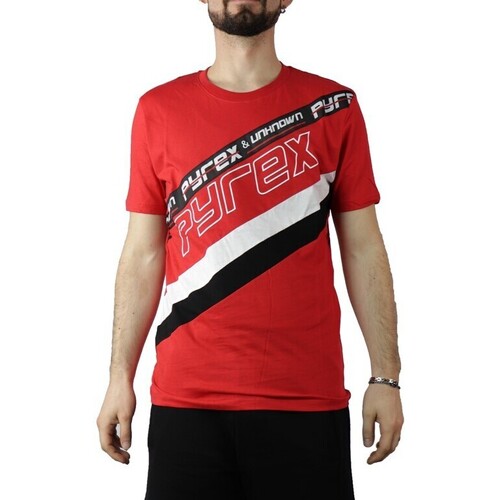 Textil sleeved T-Shirt mangas curtas Pyrex 40793 Vermelho