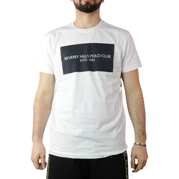 Textil Homem T-Shirt mangas curtas Beverly Hills Polo ASOS Club BHPC6290 Branco