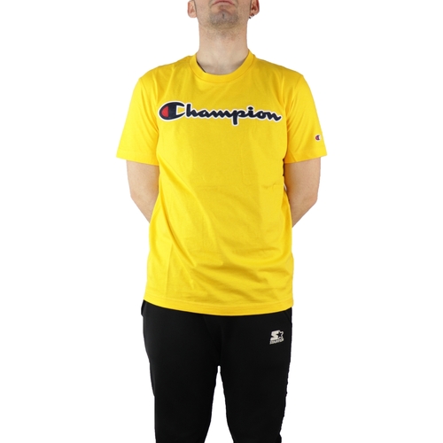 Textil Homem T-Shirt mangas curtas Champion 214194 Amarelo