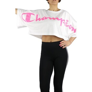 Textil Mulher T-shirt mangas compridas Champion 112753 Branco