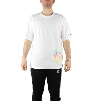Textil Homem T-Shirt mangas curtas Champion 214235 Branco