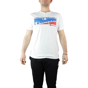 Textil Homem T-Shirt mangas curtas Champion 214305 Branco