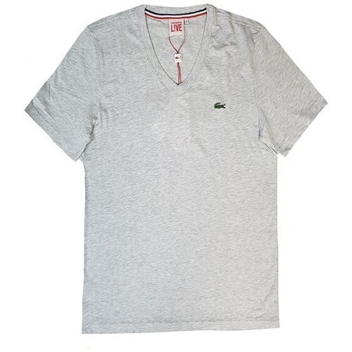 Textil Homem T-Shirt adidas mangas curtas Lacoste TH6170 Cinza