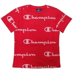 Textil Rapaz T-Shirt mangas curtas Champion 305171 Vermelho