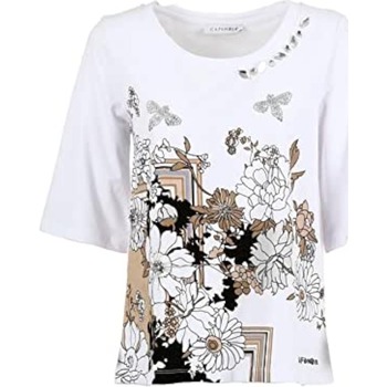 Textil Mulher T-Shirt mangas curtas Café Noir KJT054 Branco