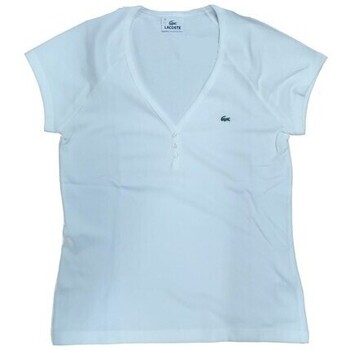 Textil Mulher T-Shirt mangas curtas Lacoste TF7900 Branco