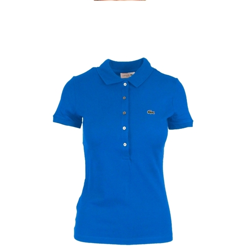 Textil Mulher T-shirt mangas compridas Lacoste PF169E Azul