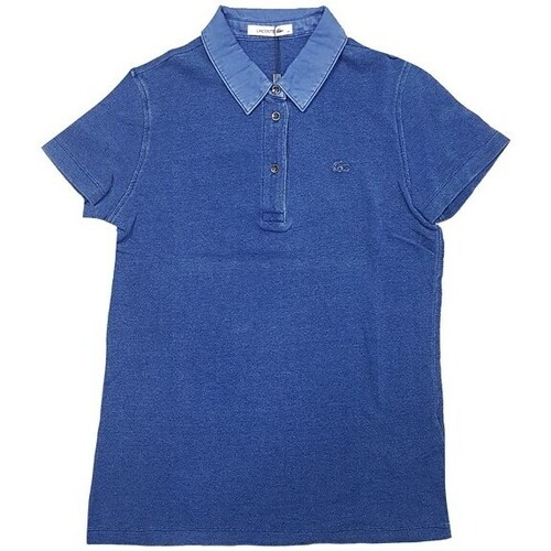 Textil Mulher Ruka geometric pattern shirt dress Lacoste PF0049 Azul