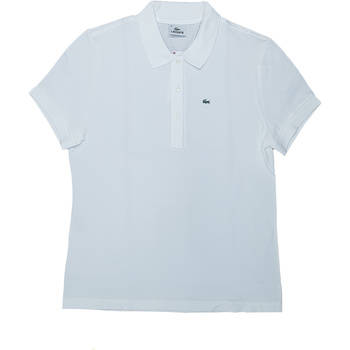 Textil Mulher T-shirt mangas compridas Lacoste L1112 Branco