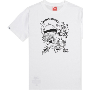 Textil Homem T-Shirt mangas curtas Puma 568404 Branco